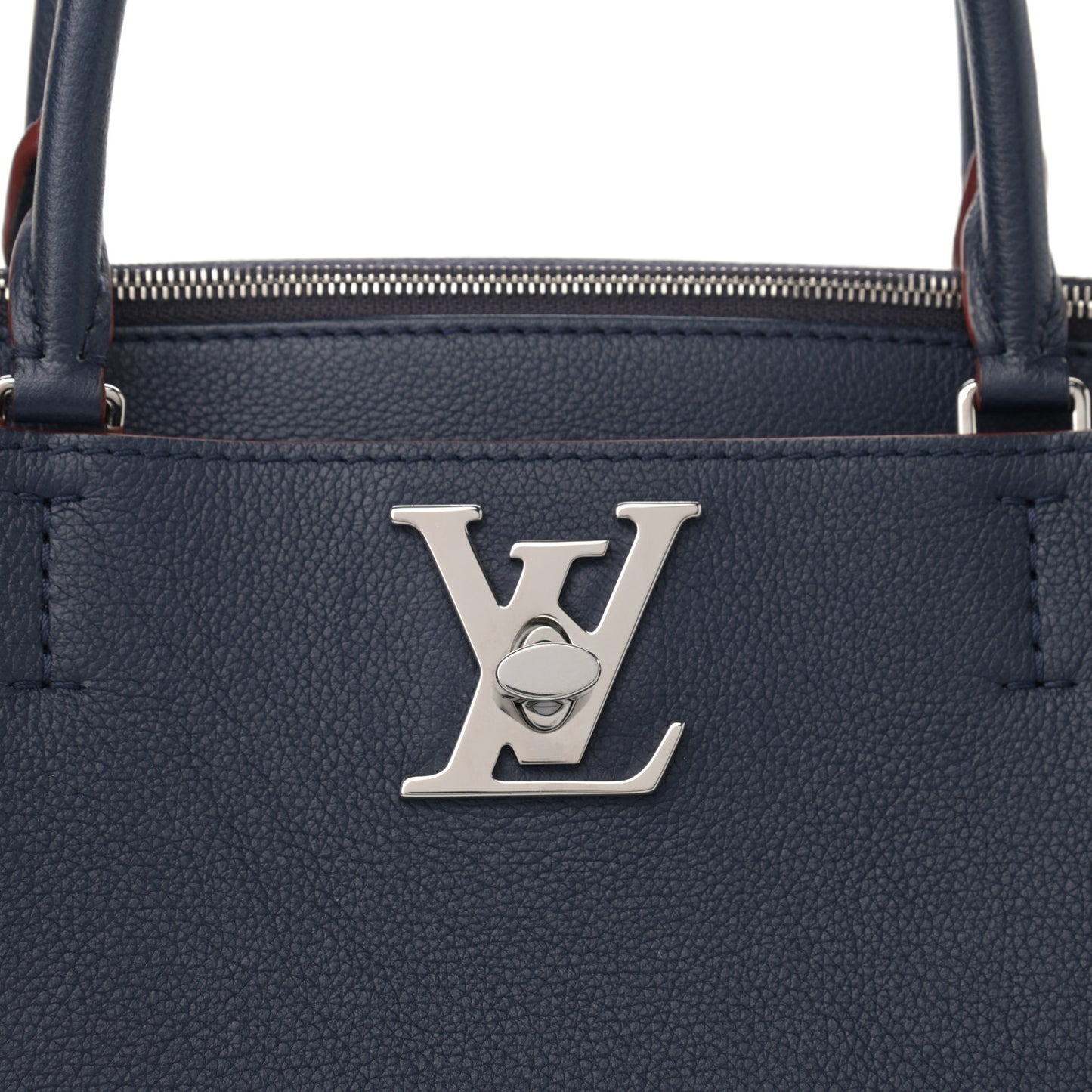 Calfskin Lockmeto Marine Rouge