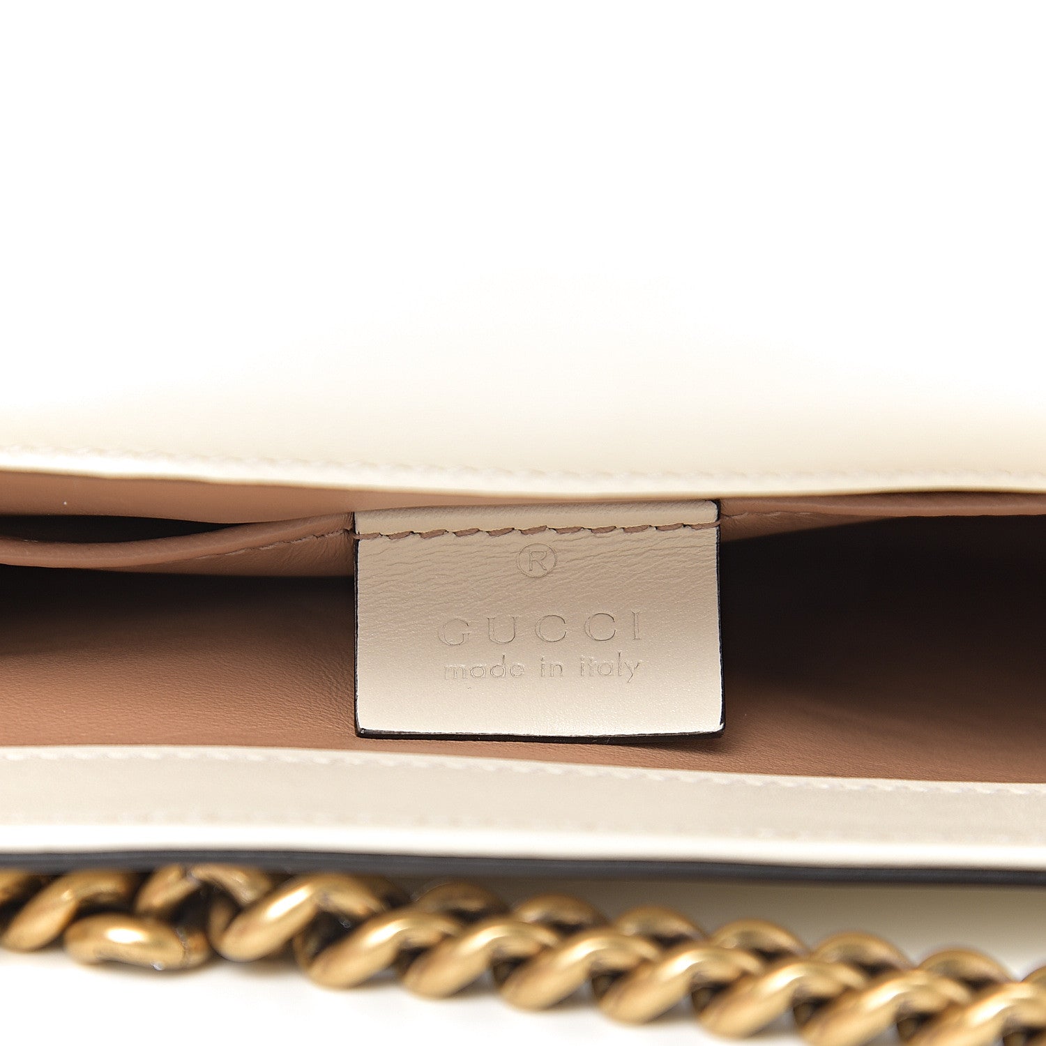 Gucci Nappa Pearl Studded Mini Queen Margaret Broadway Shoulder Bag Mystic White 5 of 9