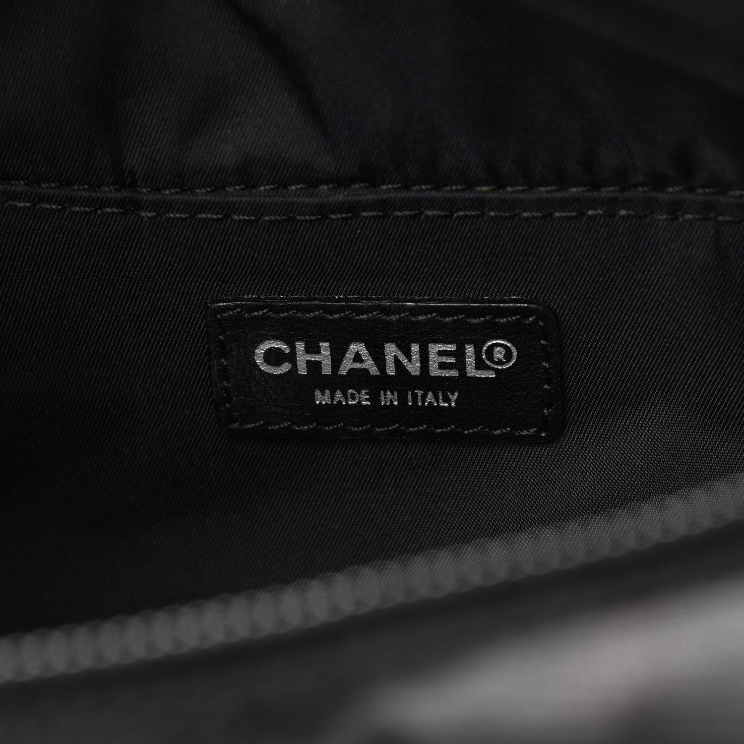 Chanel Nylon Travel Cosmetic Case Black 6 of 10