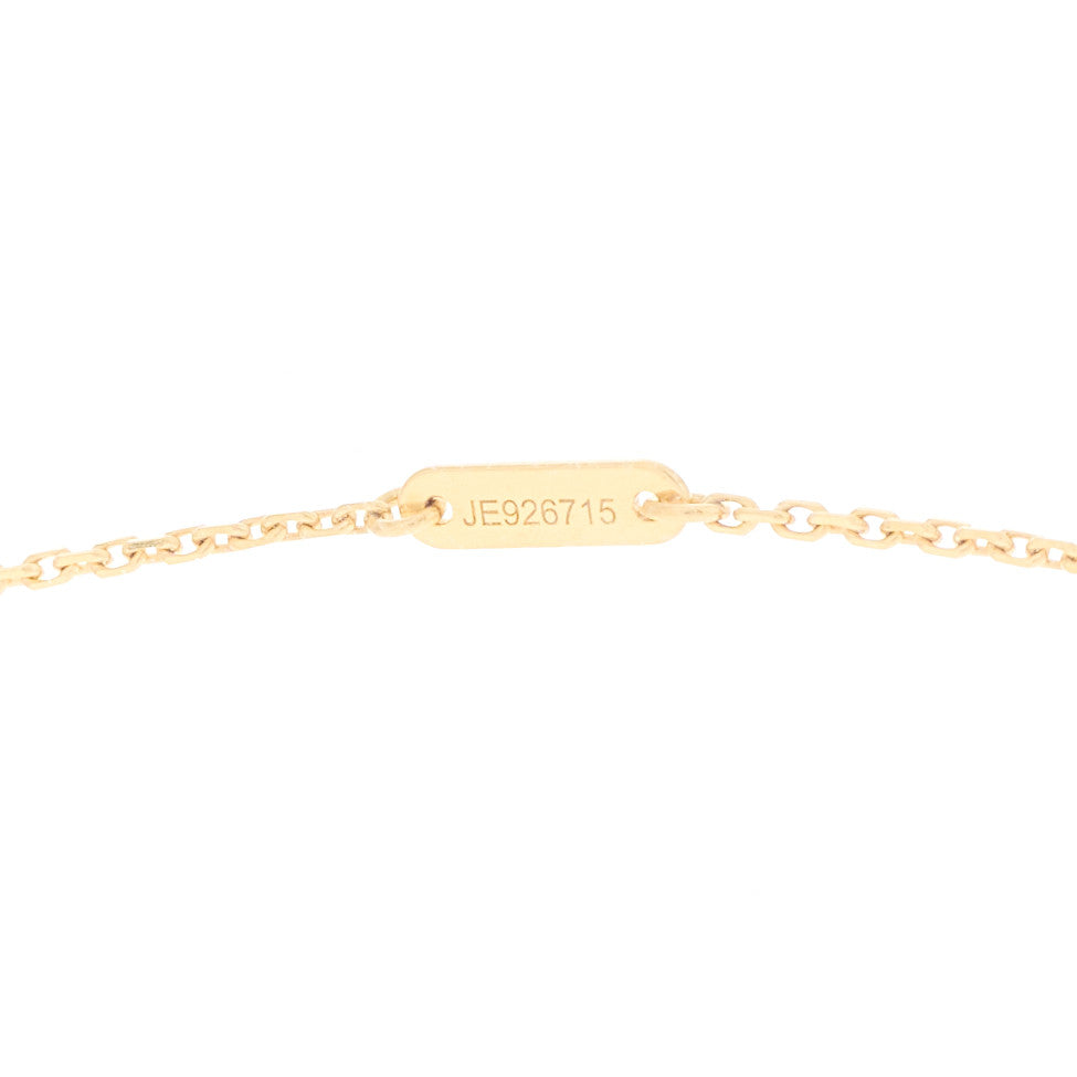 Van Cleef & Arpels 18K Yellow Gold Mother of Pearl Sweet Alhambra Butterfly Pendant Necklace 6 of 7