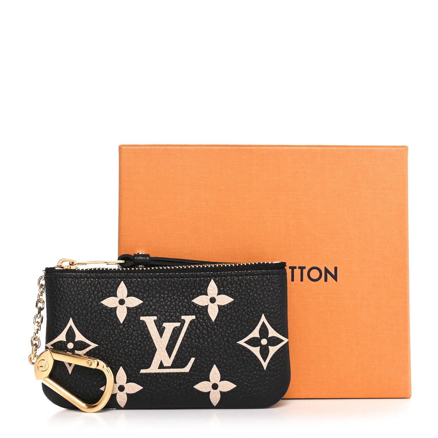 Louis Vuitton Empreinte Monogram Giant Key Pouch Black Beige 9 of 9