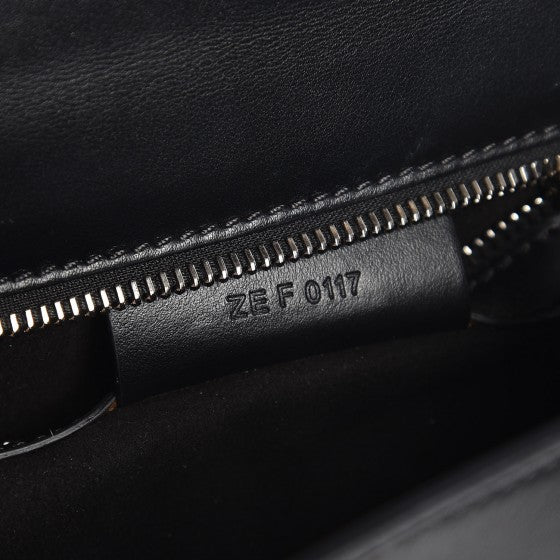 Givenchy Calfskin Mini Pandora Box Logo Strap Crossbody Bag Black 7 of 8