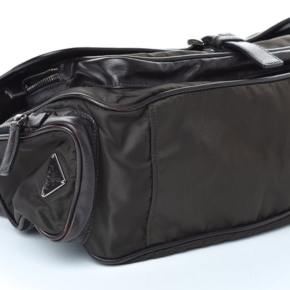 Prada Tessuto Nylon Mix Messenger Bag Ebano 8 of 11