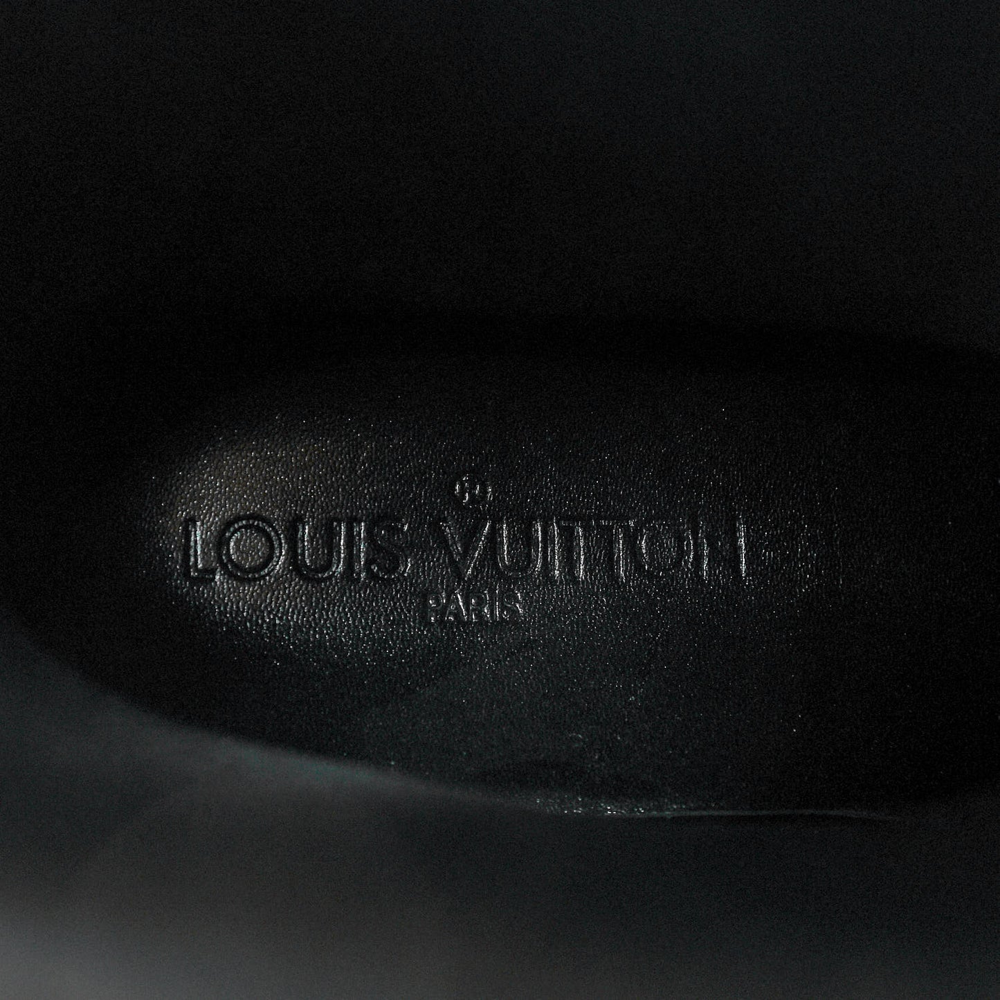 Rubber Embossed Monogram Splash Rain Boots 37 Black