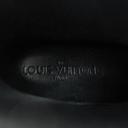 Louis Vuitton Rubber Embossed Monogram Splash Rain Boots 37 Black 6 of 8