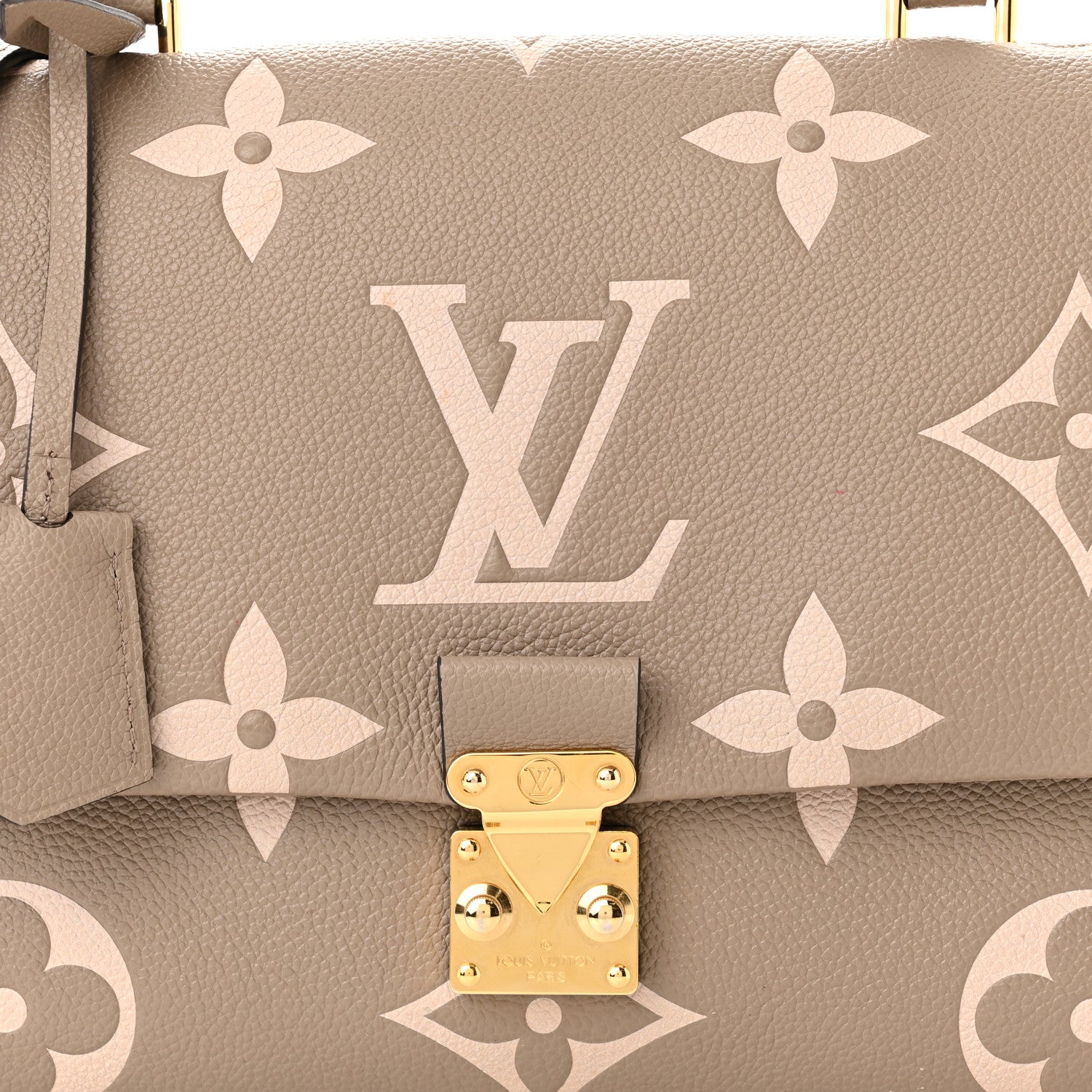 Louis Vuitton Empreinte Monogram Giant Madeleine MM Dove Grey Beige 7 of 12