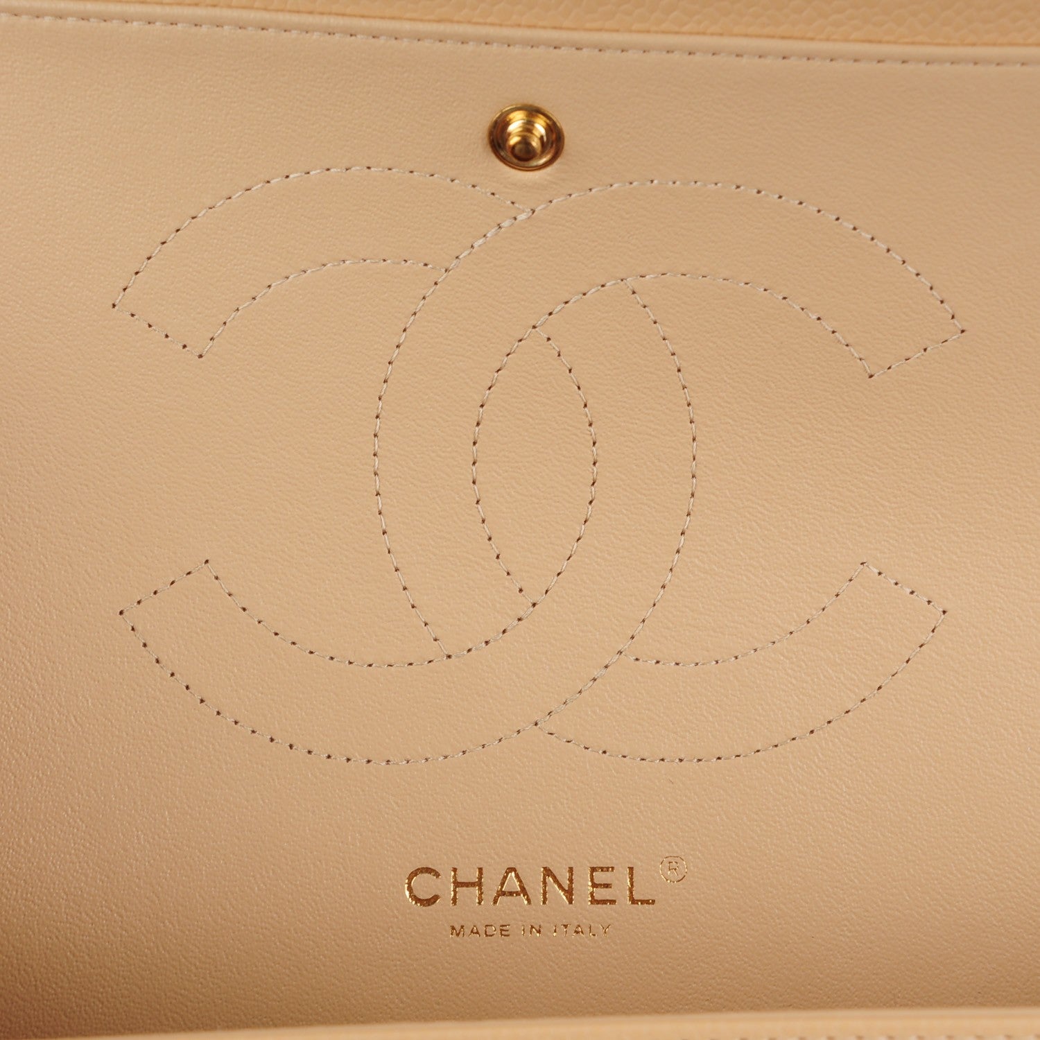 Chanel Caviar Quilted Jumbo Double Flap Beige Clair 7 of 8