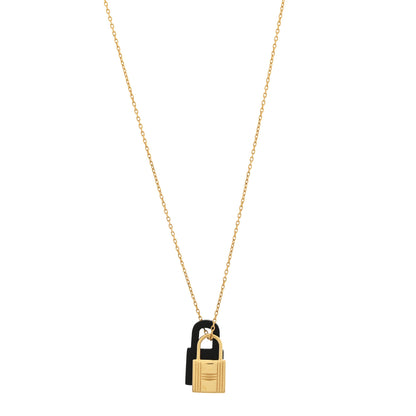 Hermes Swift O'Kelly Pendant Necklace Black 1 of 7