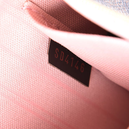 Louis Vuitton Damier Ebene Neverfull MM GM Pochette Rose Ballerine 8 of 8