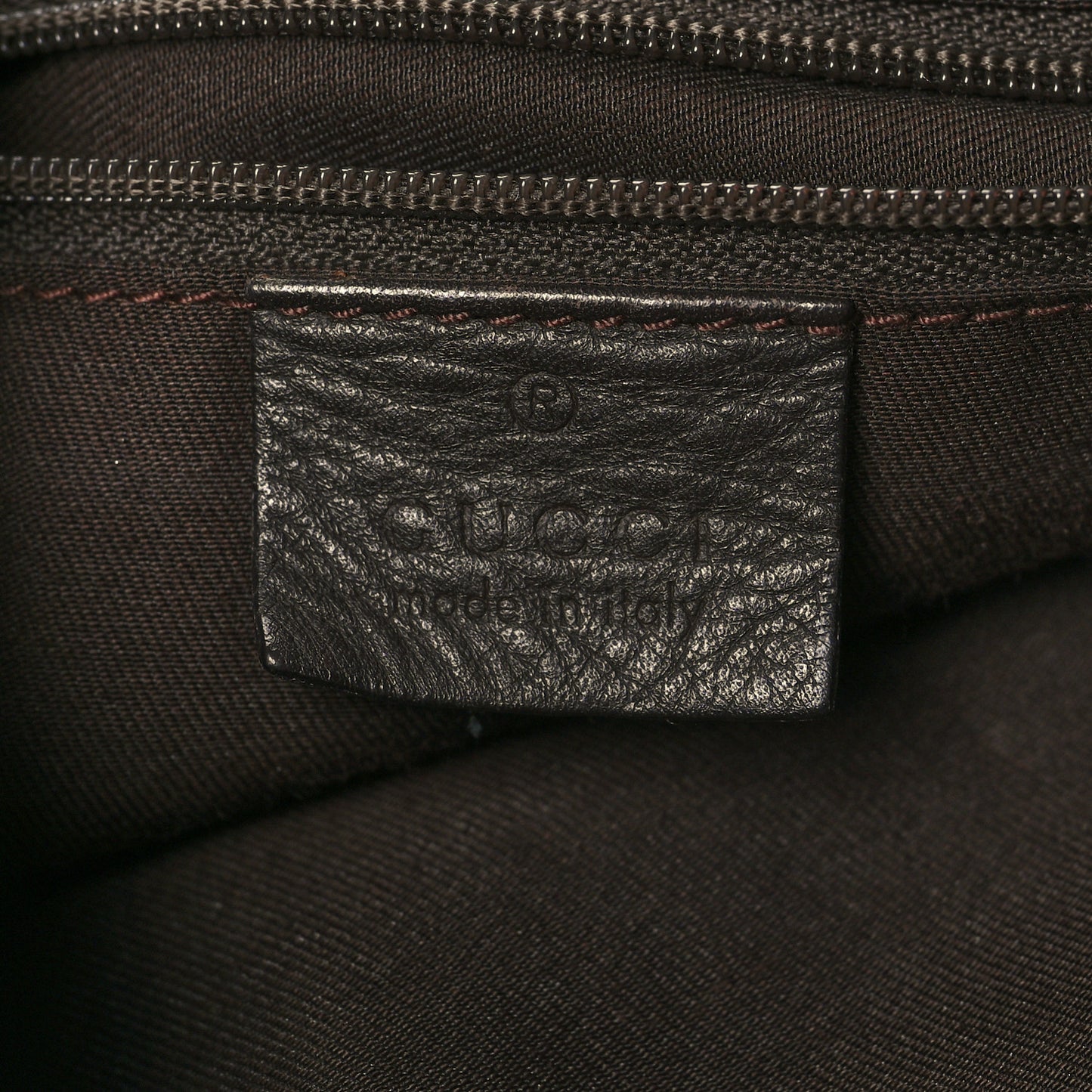 Monogram Large D Gold Hobo Dark Brown