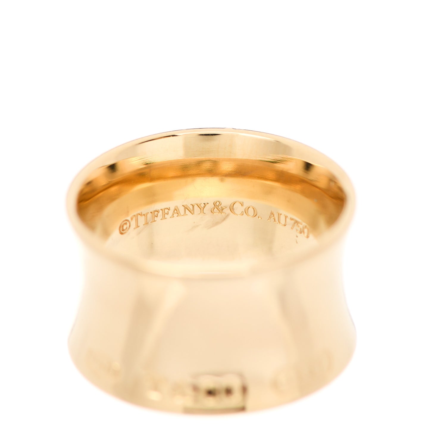 18K Yellow Gold 12mm Wide 1837 Ring 52 6