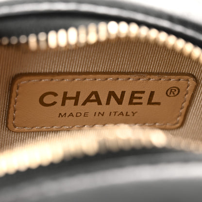 Chanel Glazed Calfskin Round As Earth Evening Bag Black 6 of 10
