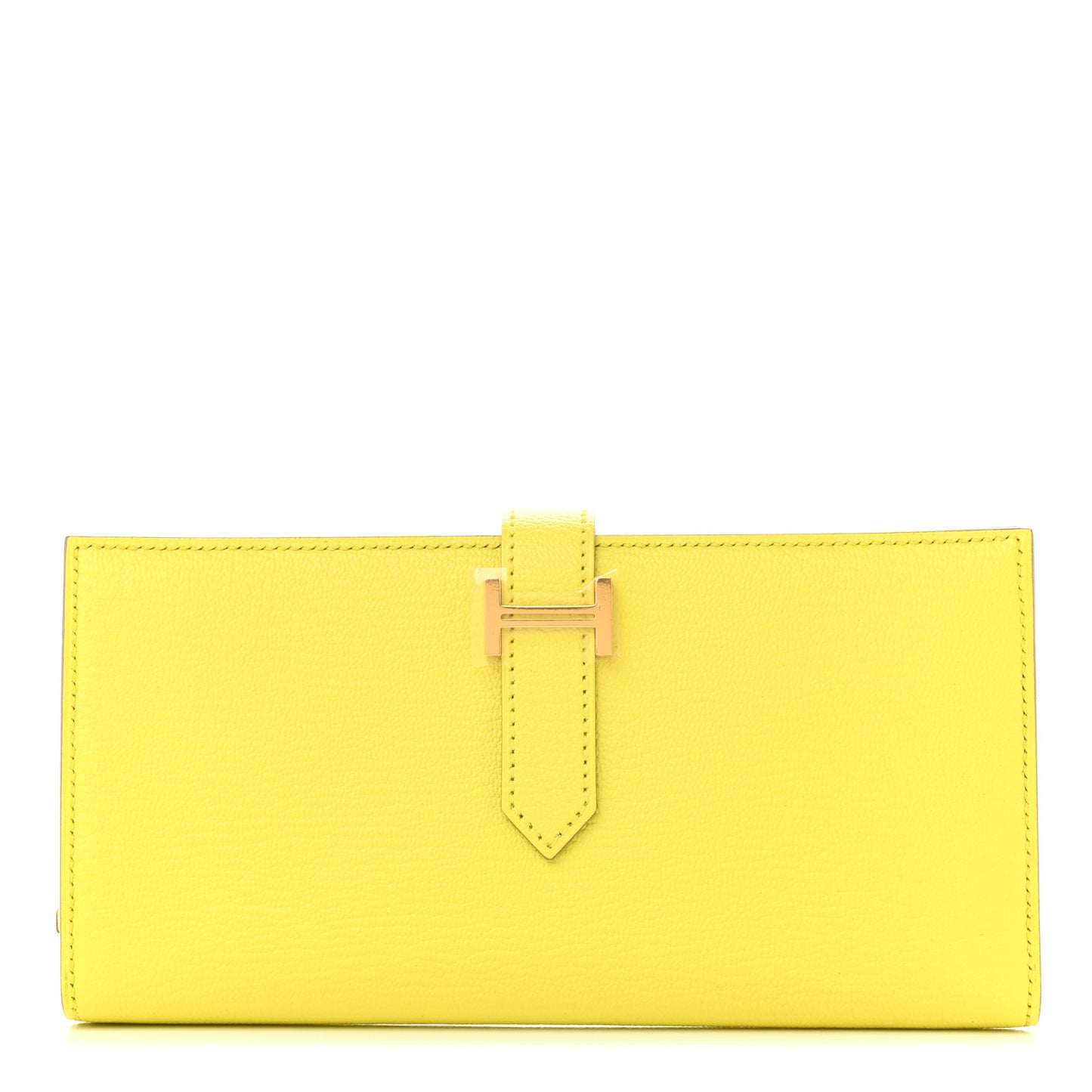 Chevre Mysore Bearn Gusset Wallet Soufre