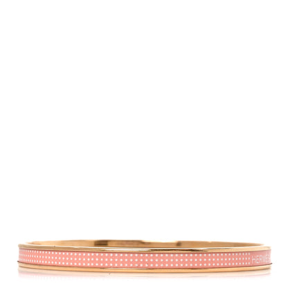 Hermes Enamel Extra Narrow Uni Bracelet 65 Rose 3 of 5