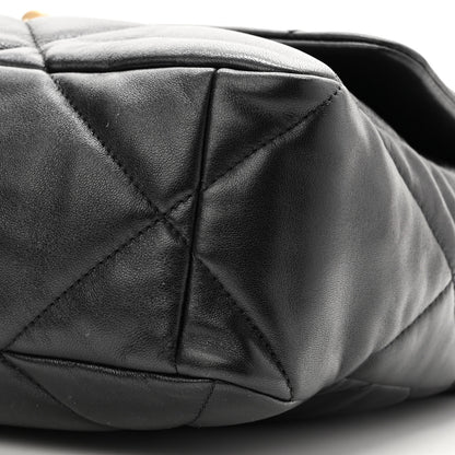 Chanel Lambskin Quilted Large Chanel 19 Flap Black 10 of 10