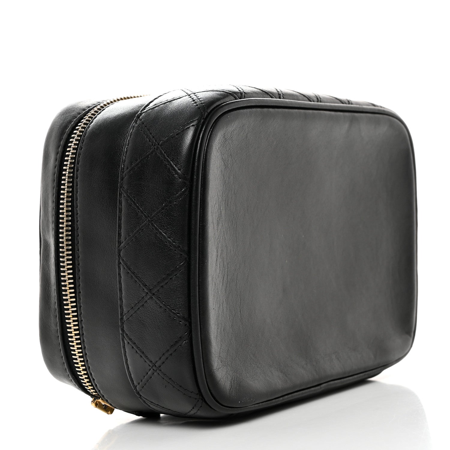 Chanel Lambskin Vanity Cosmetic Case Black 4 of 10