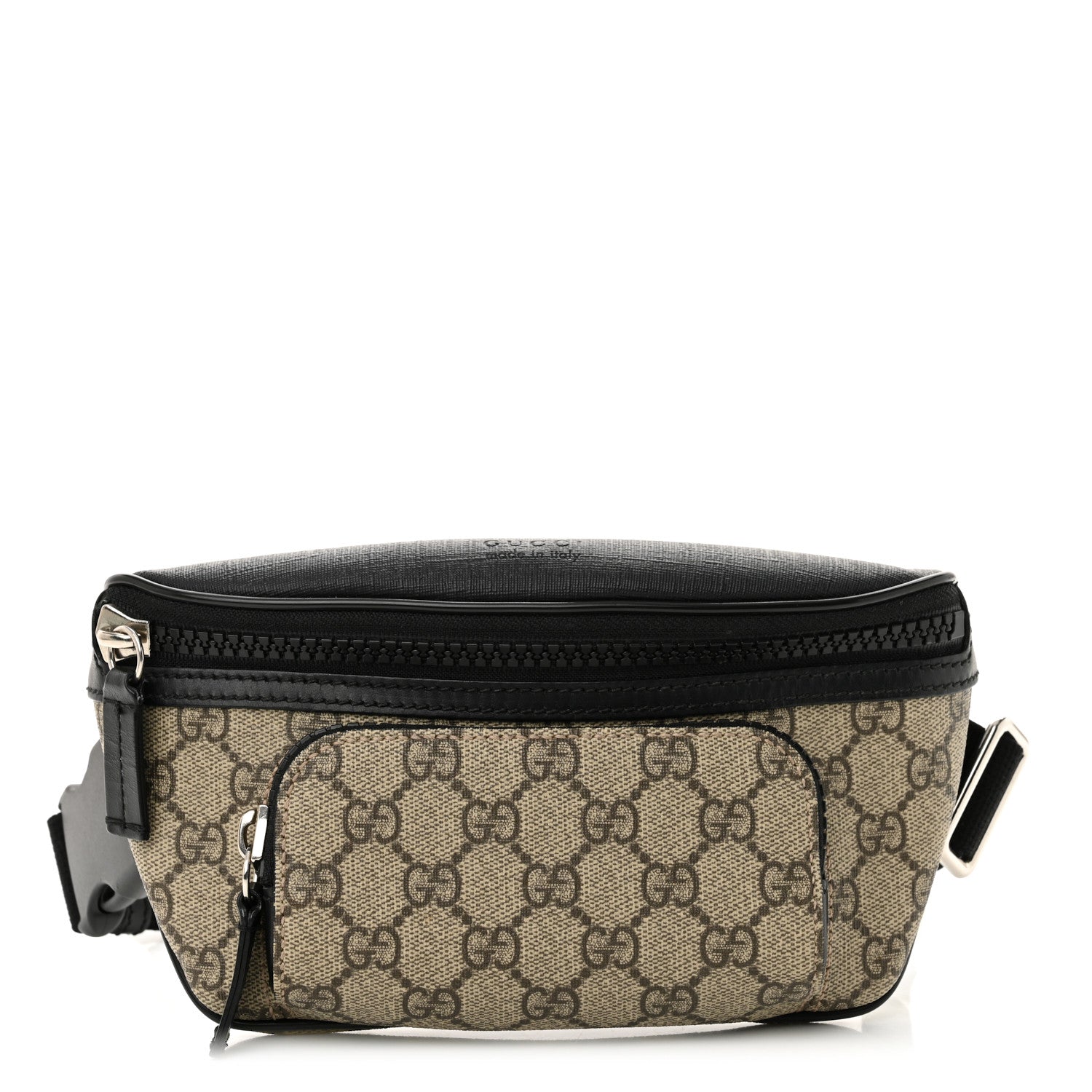 Gucci GG Supreme Monogram Belt Bag Black 1 of 13