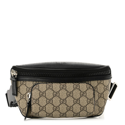 Gucci GG Supreme Monogram Belt Bag Black 1 of 13
