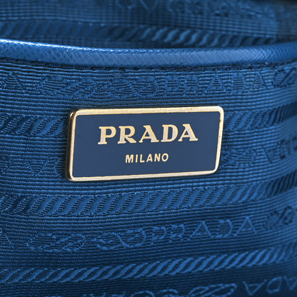 Prada Saffiano Cuir Medium Double Bag Cobalto 6 of 11