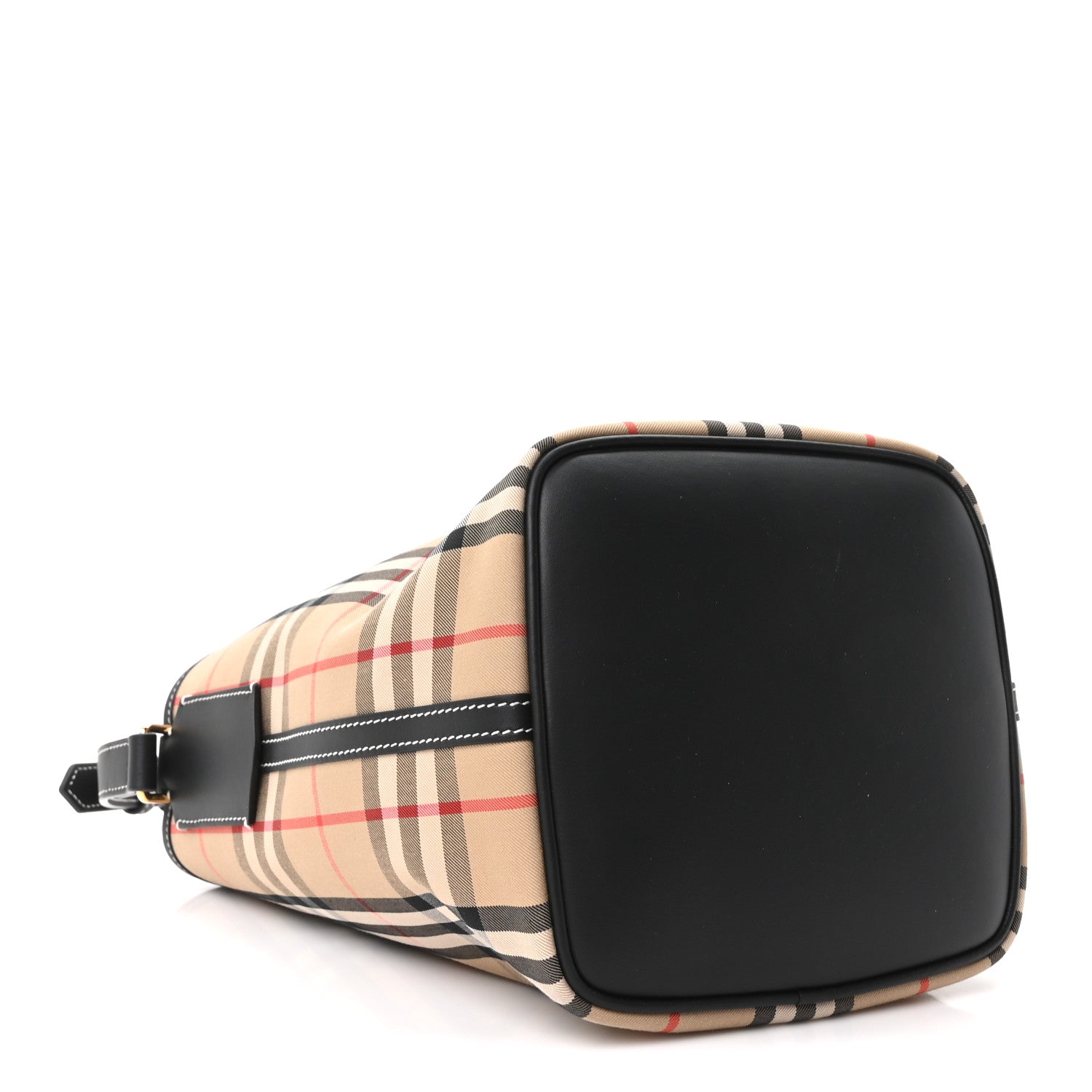 Burberry Vintage Check Calfskin Mini Ashby Bucket Bag Archive Beige 4 of 11