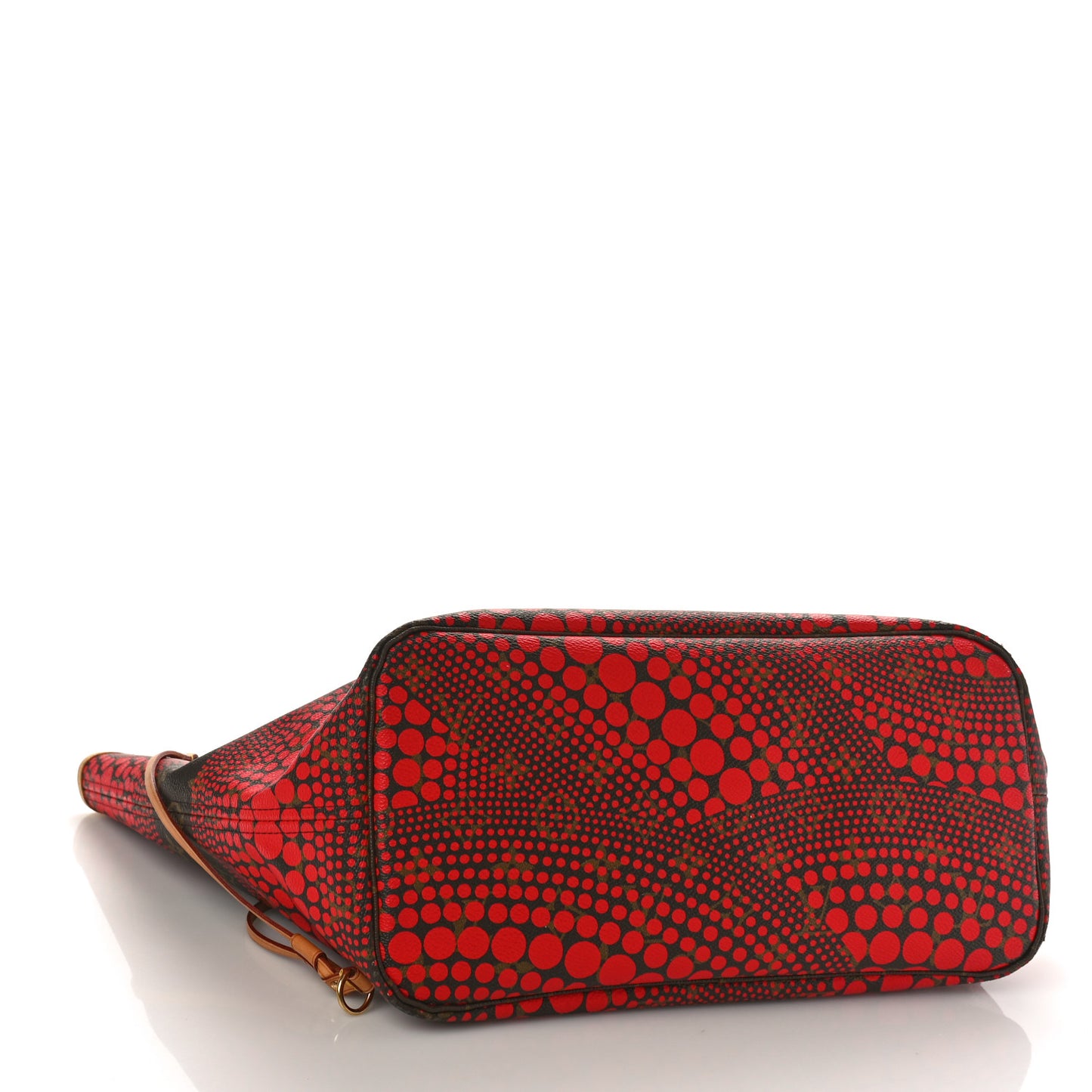 Monogram Kusama Waves Neverfull MM Red
