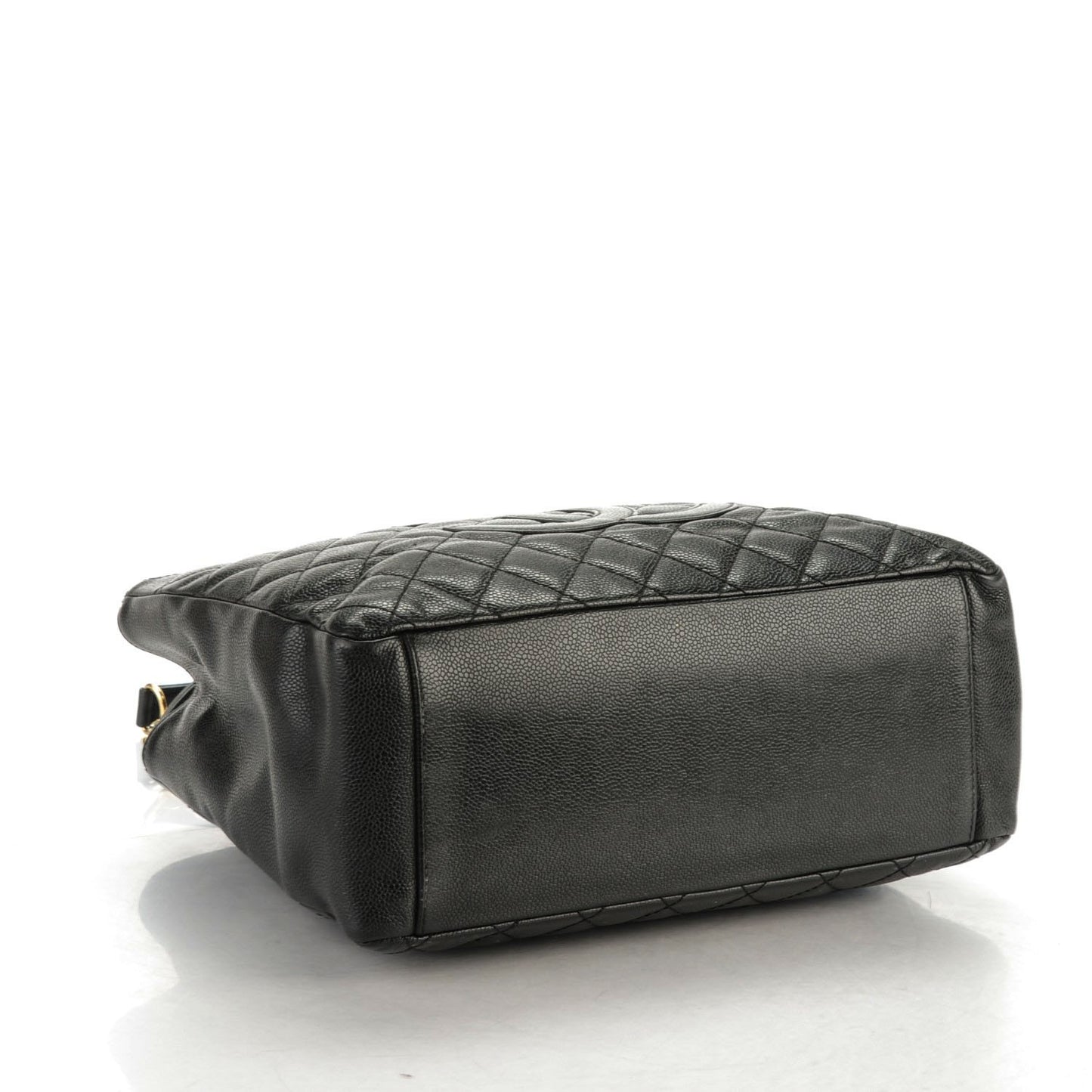 Caviar Quilted Grand Shopping Tote GST Black