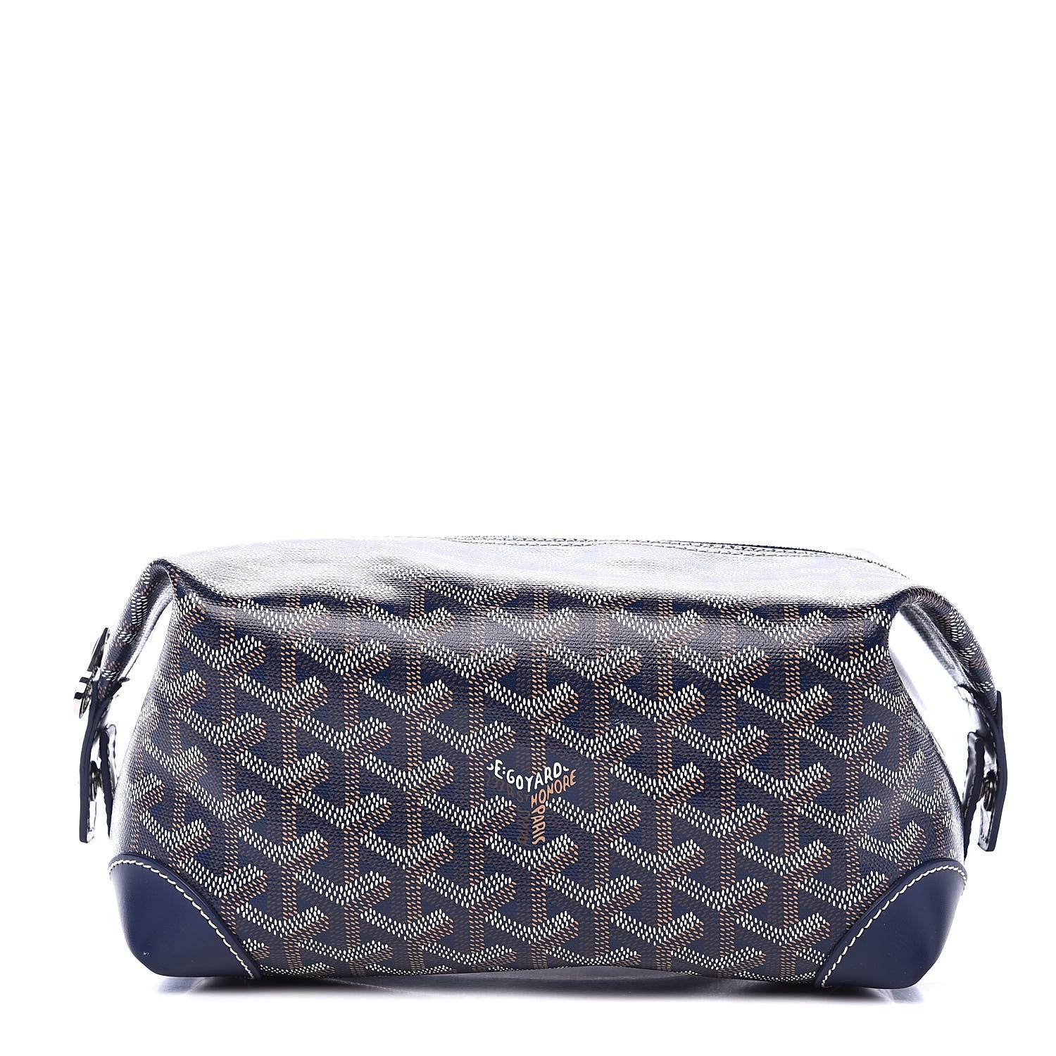 Goyard Goyardine Boeing 25 Trousse de Toilette Navy 1 of 9