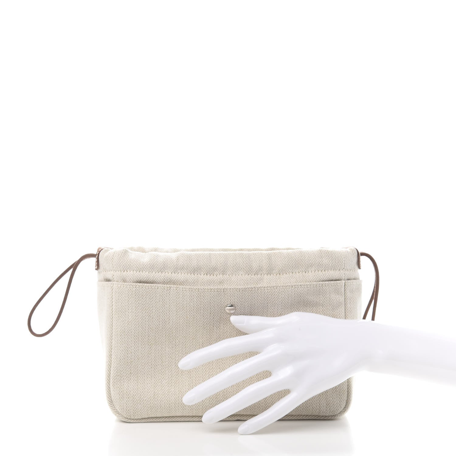 Hermes Canvas Barenia Fourbi 20 PM Pouch Naturel Fauve 2 of 7