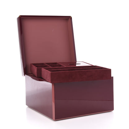 Hermes Lacquered Wood Smooth Taurillon Facettes Jewelry Box 10 of 11