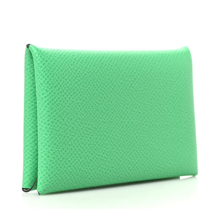 Hermes Epsom Calvi Card Case Vert Comics Vert Fizz 3 of 6