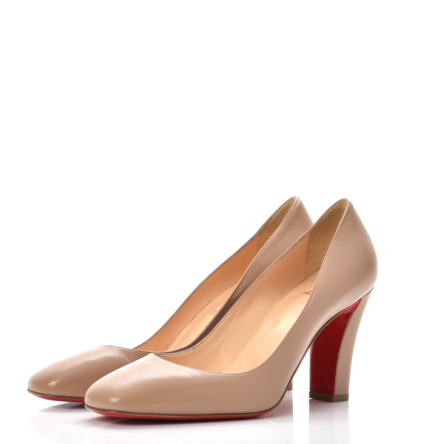 Christian Louboutin Nappa Viva 85 Pumps 39.5 Nude 3 of 9