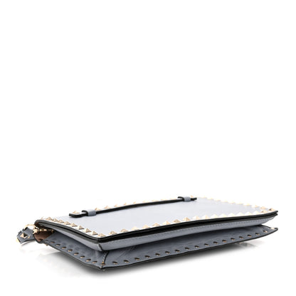 Valentino Garavani Nappa Rockstud Wristlet Clutch London Blue 4 of 8