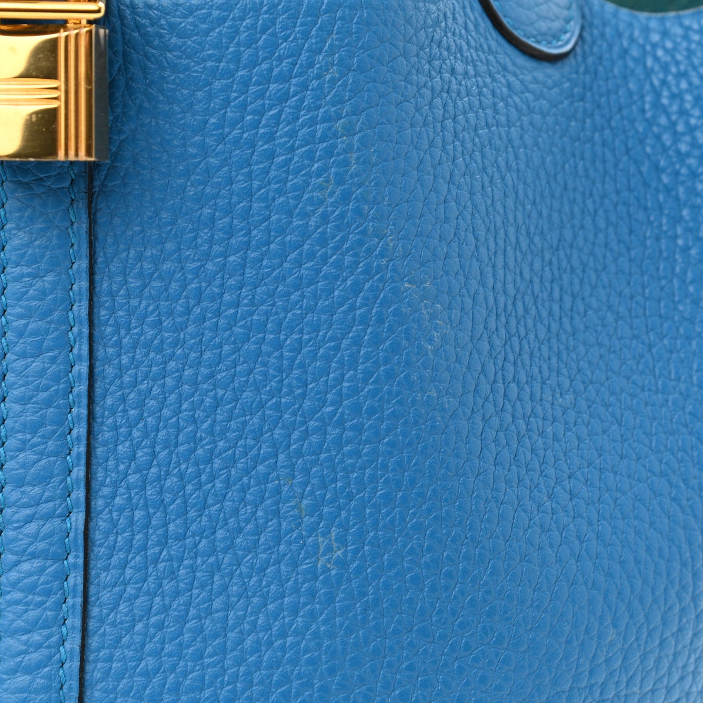 Taurillon Clemence Picotin Lock 22 MM Bleu Zanzibar