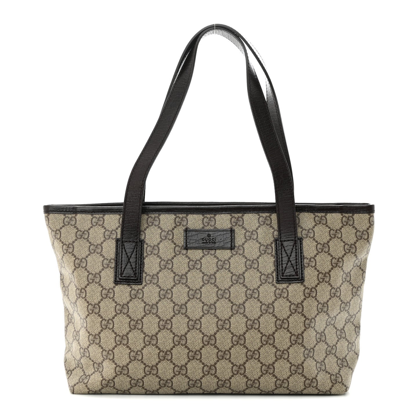 GG Supreme Monogram Small Joy Tote Dark Brown