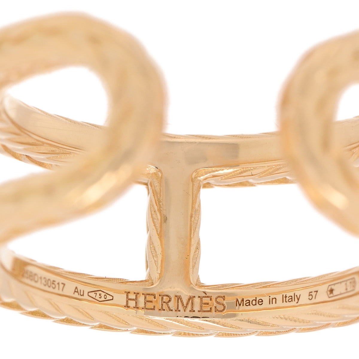 18K Yellow Gold PM Chain d'Ancre Danae Ring 57 8