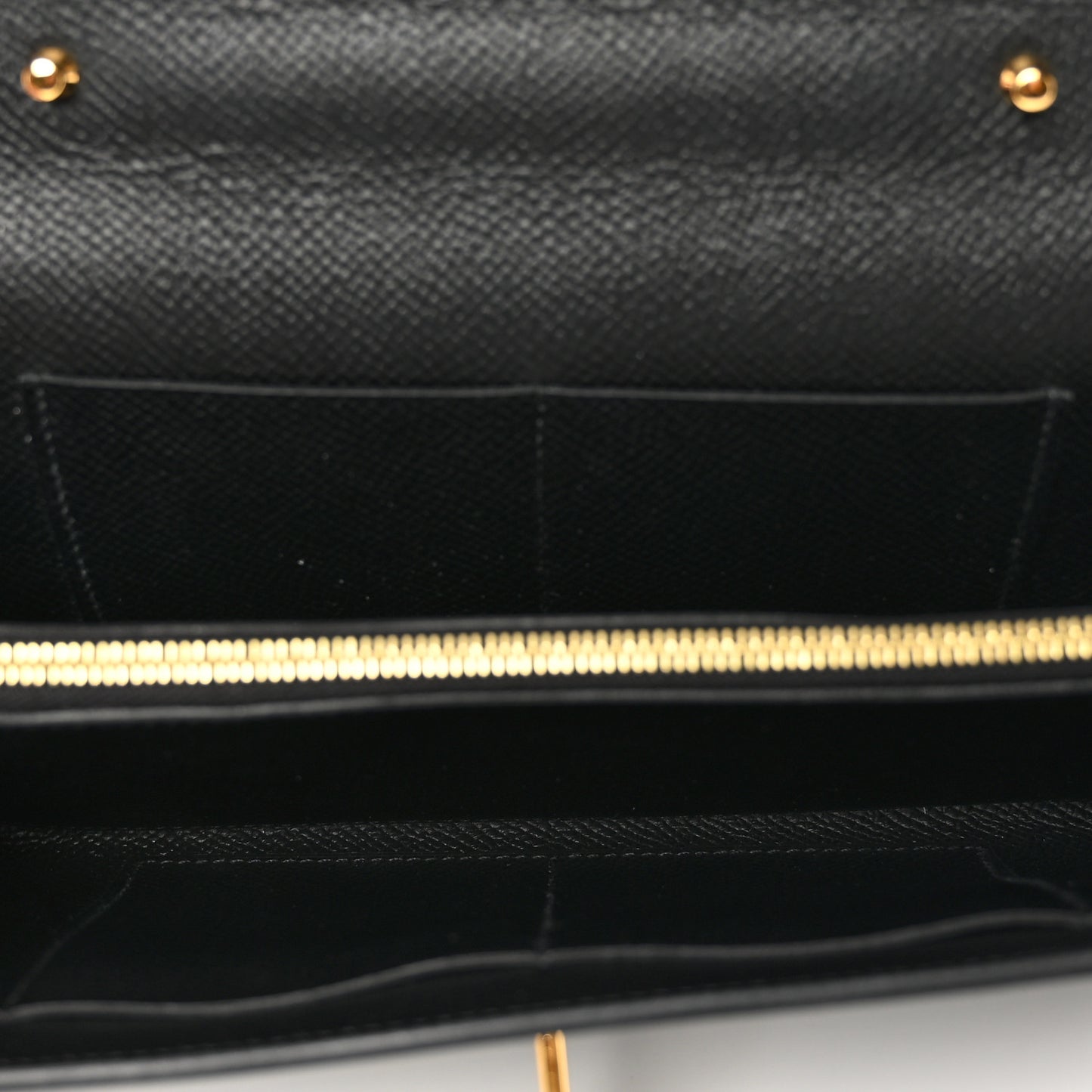 Epsom Shiny Alligator Touch Kelly Wallet To Go Black