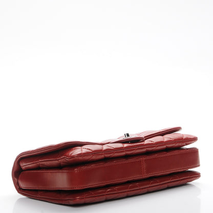 Chanel Lambskin Quilted Large 3 Flap Red 4 of 7