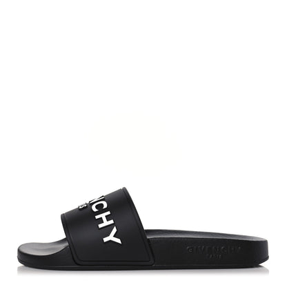 Givenchy Rubber Logo Pool Slide Sandals 35 Black 1 of 7