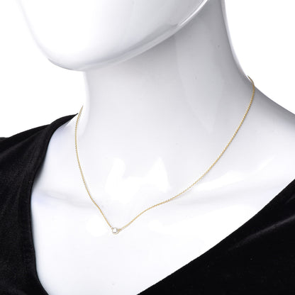 Tiffany 18K Yellow Gold Diamond .12ct Elsa Peretti Diamonds by the Yard Pendant Necklace 2 of 7