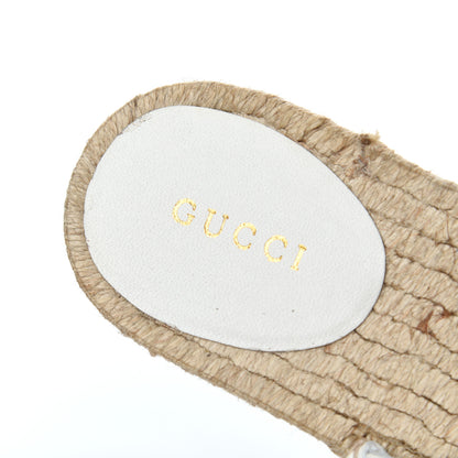 Gucci Nappa Matelasse GG Marmont Espadrille Slippers 36.5 Great White 6 of 12