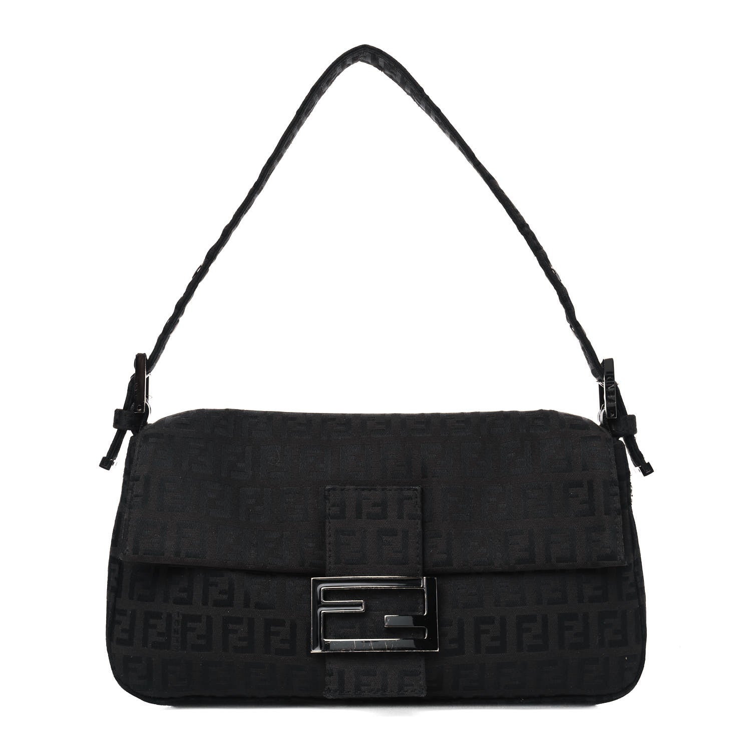Fendi Zucchino Baguette Black 1 of 7
