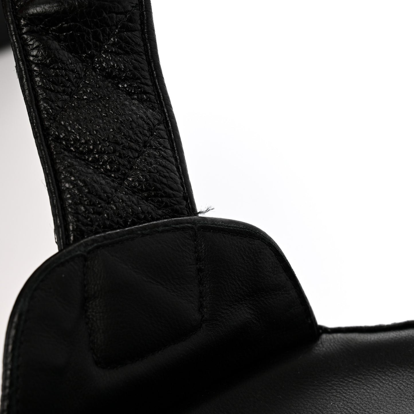 Grained Calfskin Velcro Dad Sandals 37.5 Black