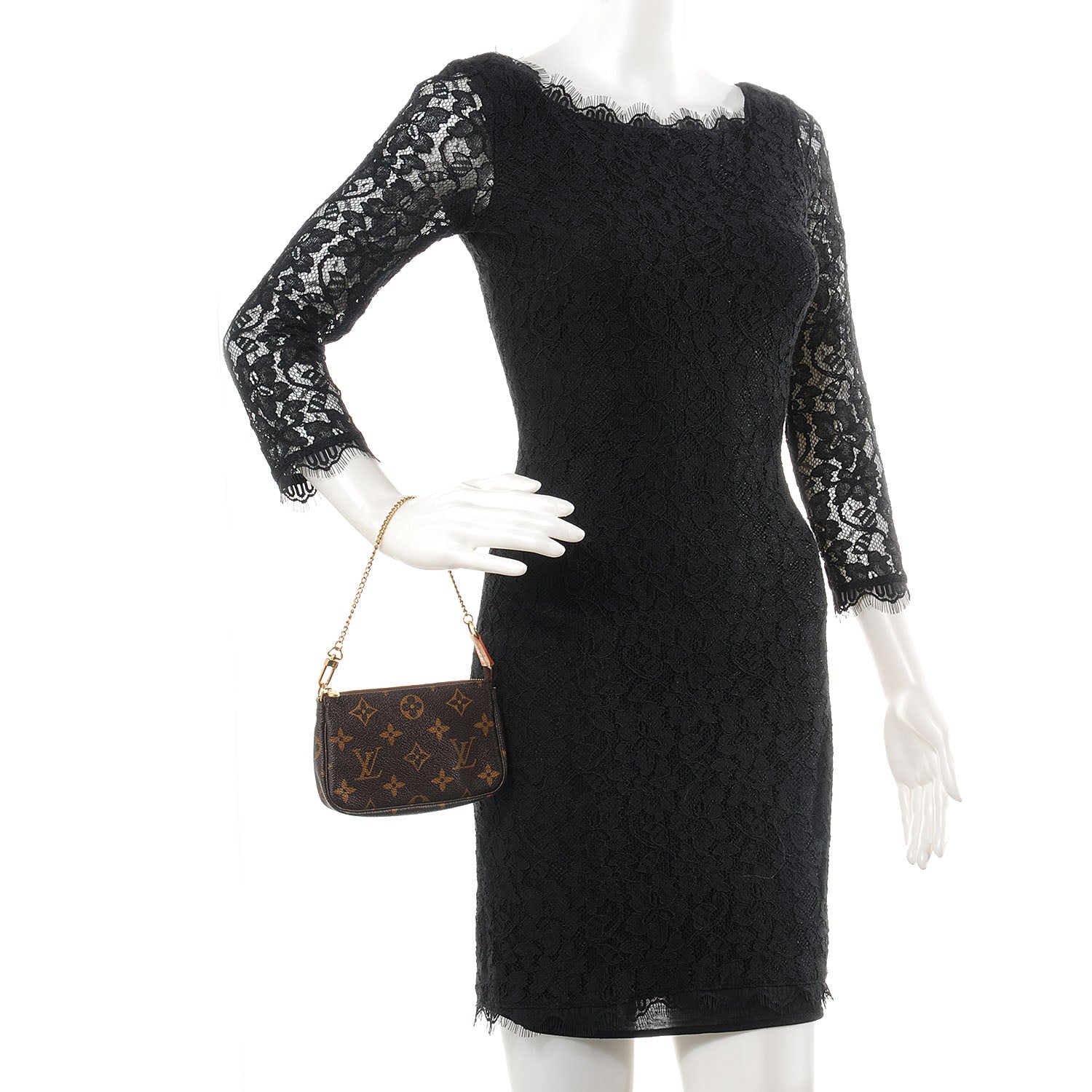 Louis Vuitton Monogram Mini Pochette Accessories 2 of 7