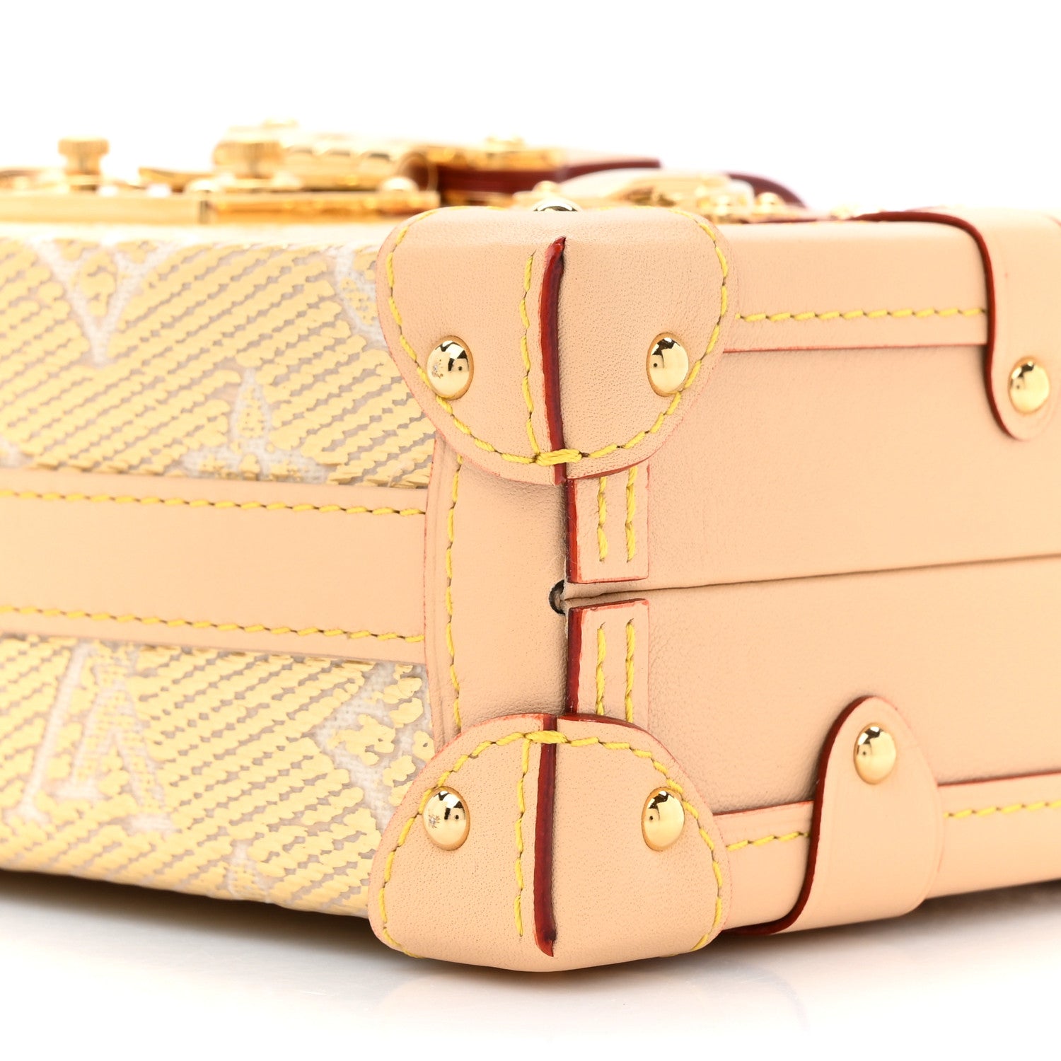 Louis Vuitton Monoglam Petite Malle Beige 8 of 10
