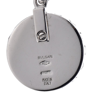 Bulgari 18K White Gold Black Onyx Optical Charm Pendant 3 of 3