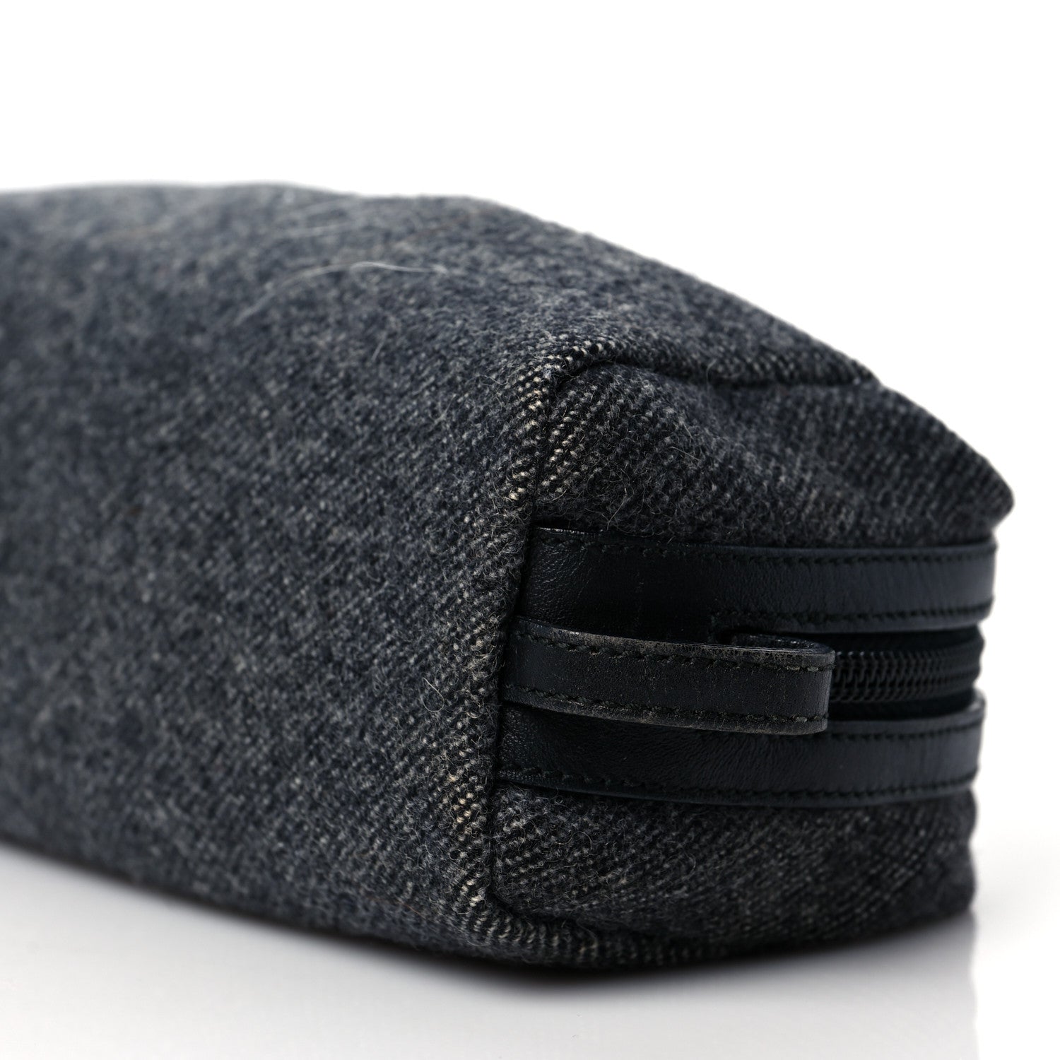 Prada Wool Cosmetic Pouch Grey 9 of 9