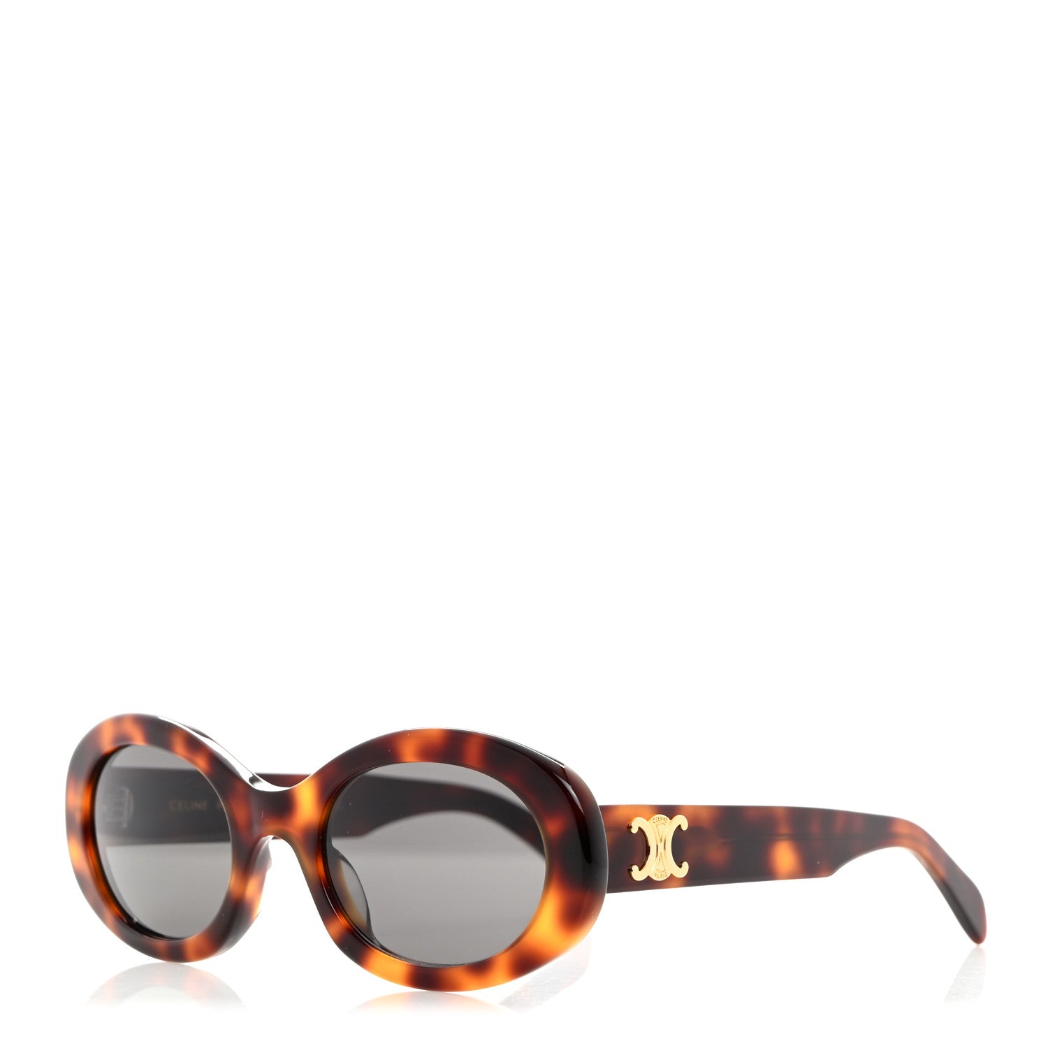 Celine Acetate Triomphe 01 Sunglasses CL 40194U Tortoise 1 of 7