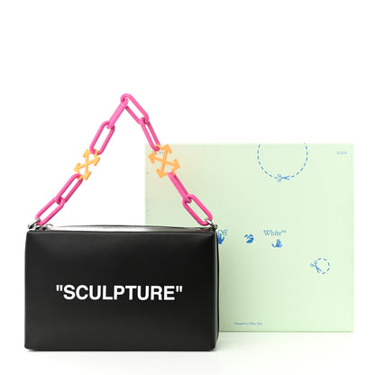 Off-White Calfskin Sculpture Pouch Bag Black 10 of 10