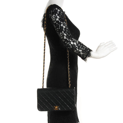 Chanel Lambskin Quilted Small Single Flap Black 2 of 10