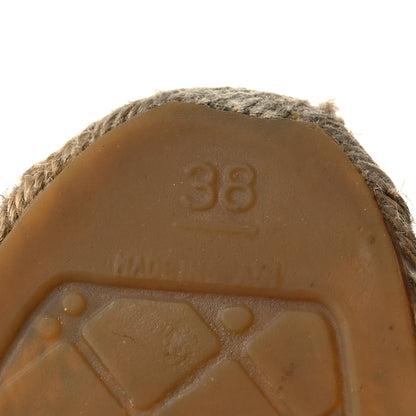 Chanel Lambskin CC Espadrilles 38 Black 7 of 9